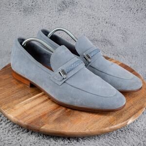 ALDO HATTEMSEFLEX BLUE SUEDE LOAFER SHOES SIZE US 12 EUC
